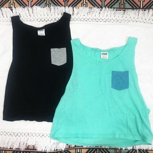 2 VS Pink tank tops